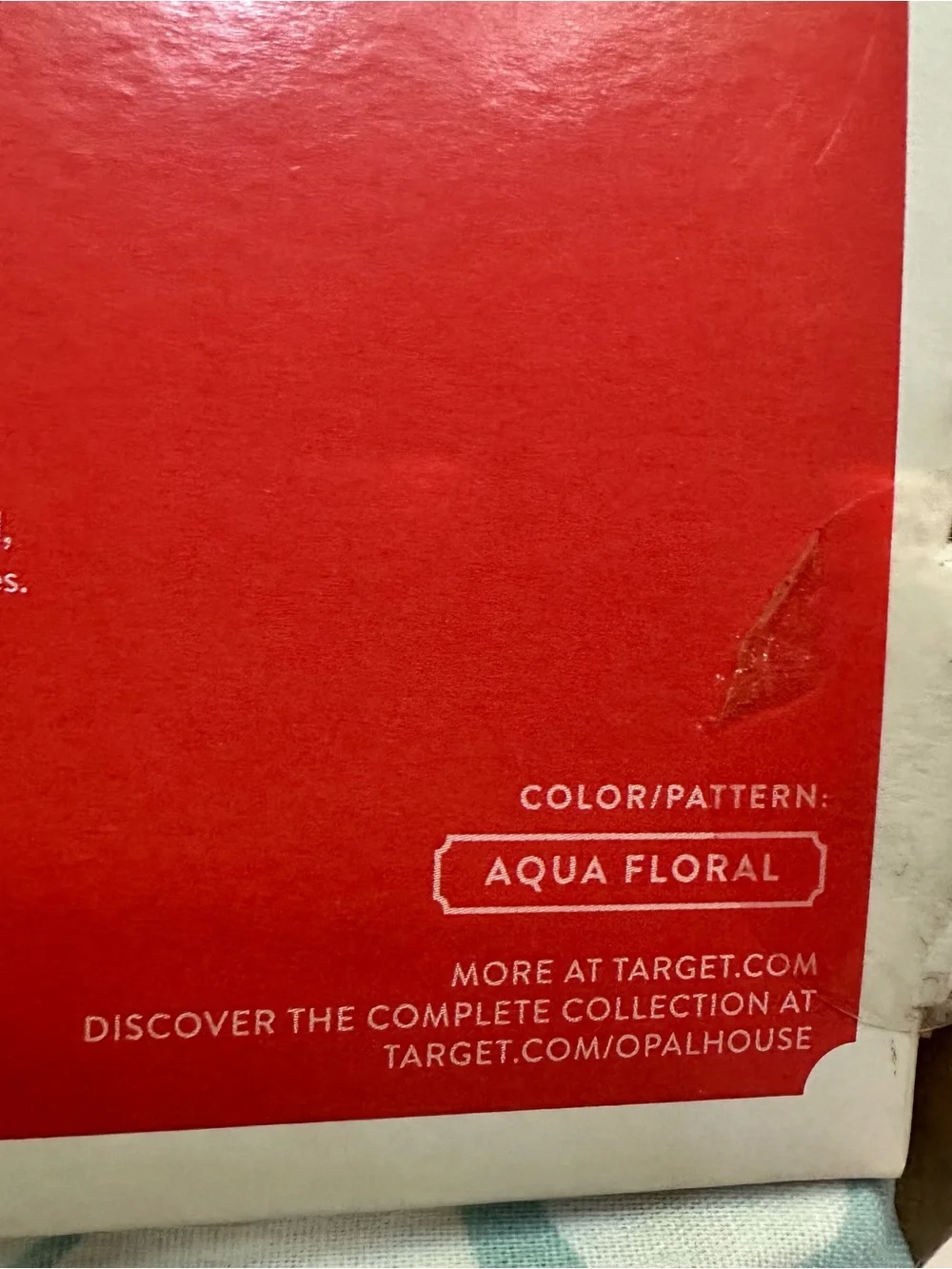 Opalhouse Aqua Floral Fabric Shower Curtain 72x72 blue pink cotton new